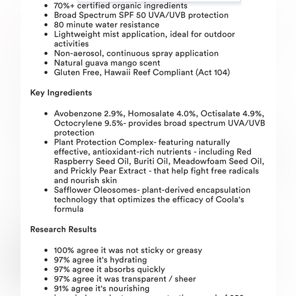 COOLA Clear Sunscreen Spray SPF 50 - Picture 8 of 9